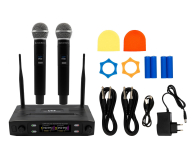 MusicMate Bezprzewodowy zestaw mikrofonowy MM-500 VocalPro Duo - 1588504 - zdjęcie 7